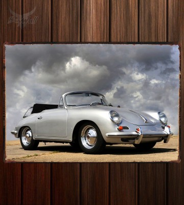 Металлическая табличка Porsche 356B 1600 Super Coupe